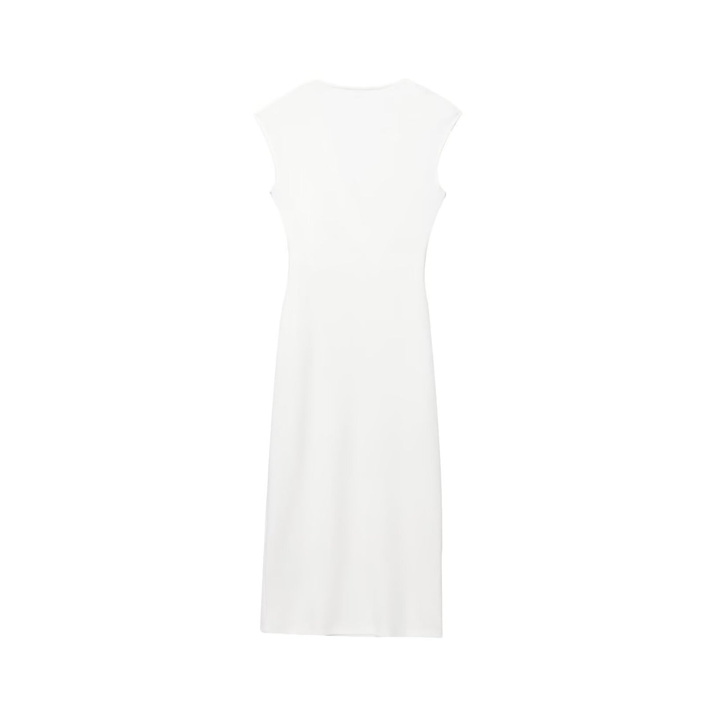 Casual and fashionable pin decoration MIDI dress for women