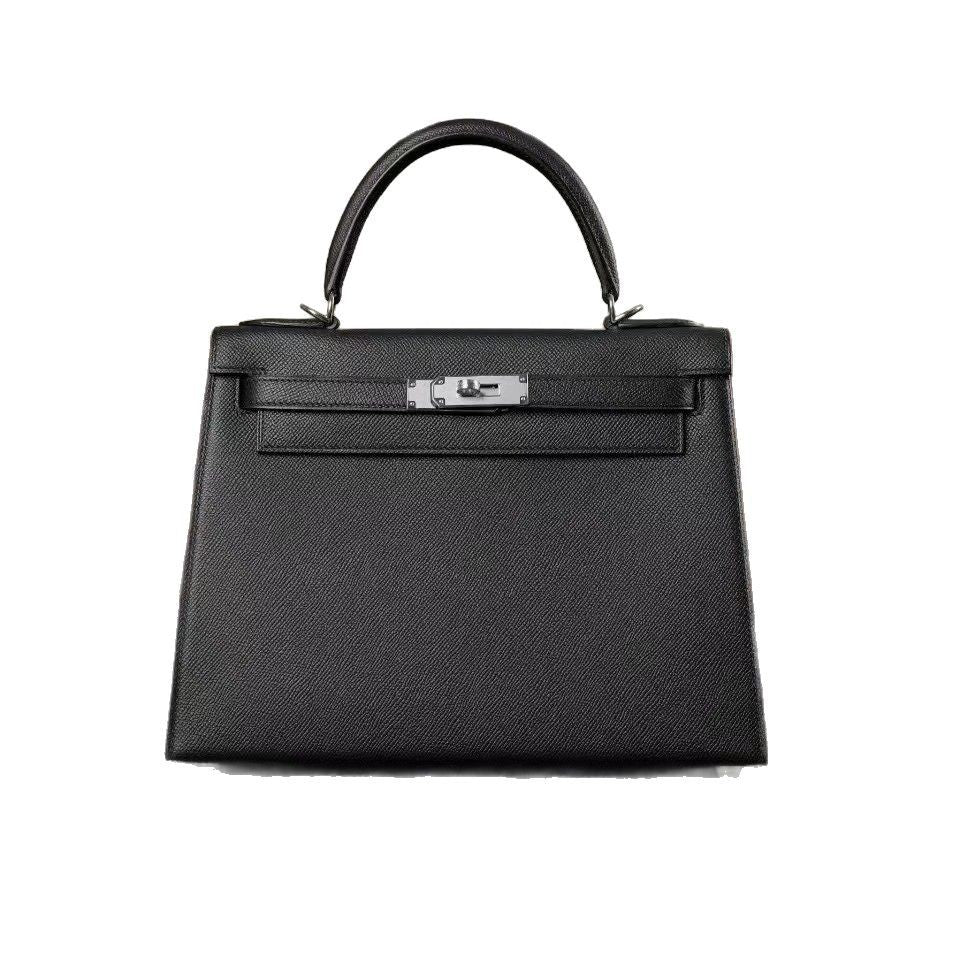 Fashionable cowhide high-end leather Kelly bag palm pattern crossbody handbag small handbag for women