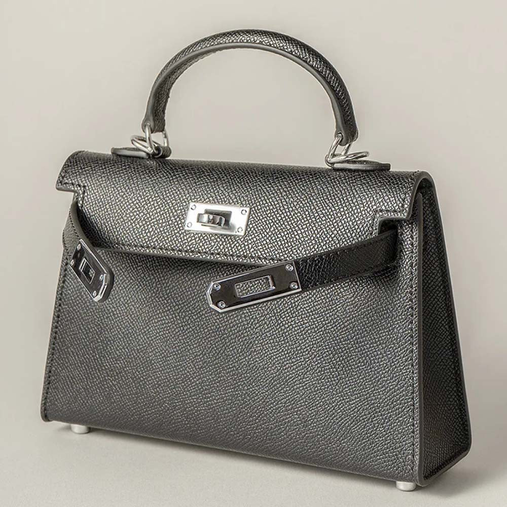Fashionable cowhide high-end leather Kelly bag palm pattern crossbody handbag small handbag for women