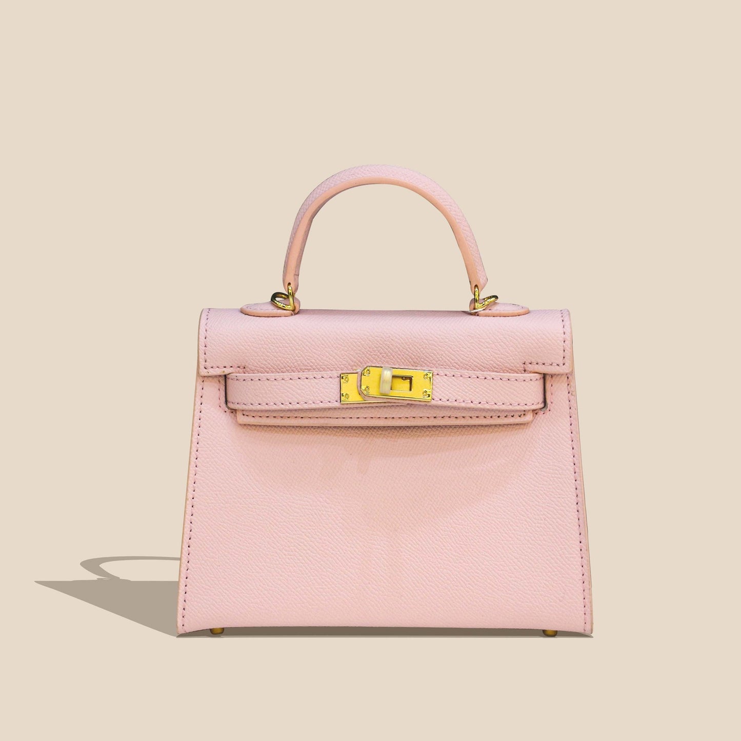 Fashionable cowhide high-end leather Kelly bag palm pattern crossbody handbag small handbag for women