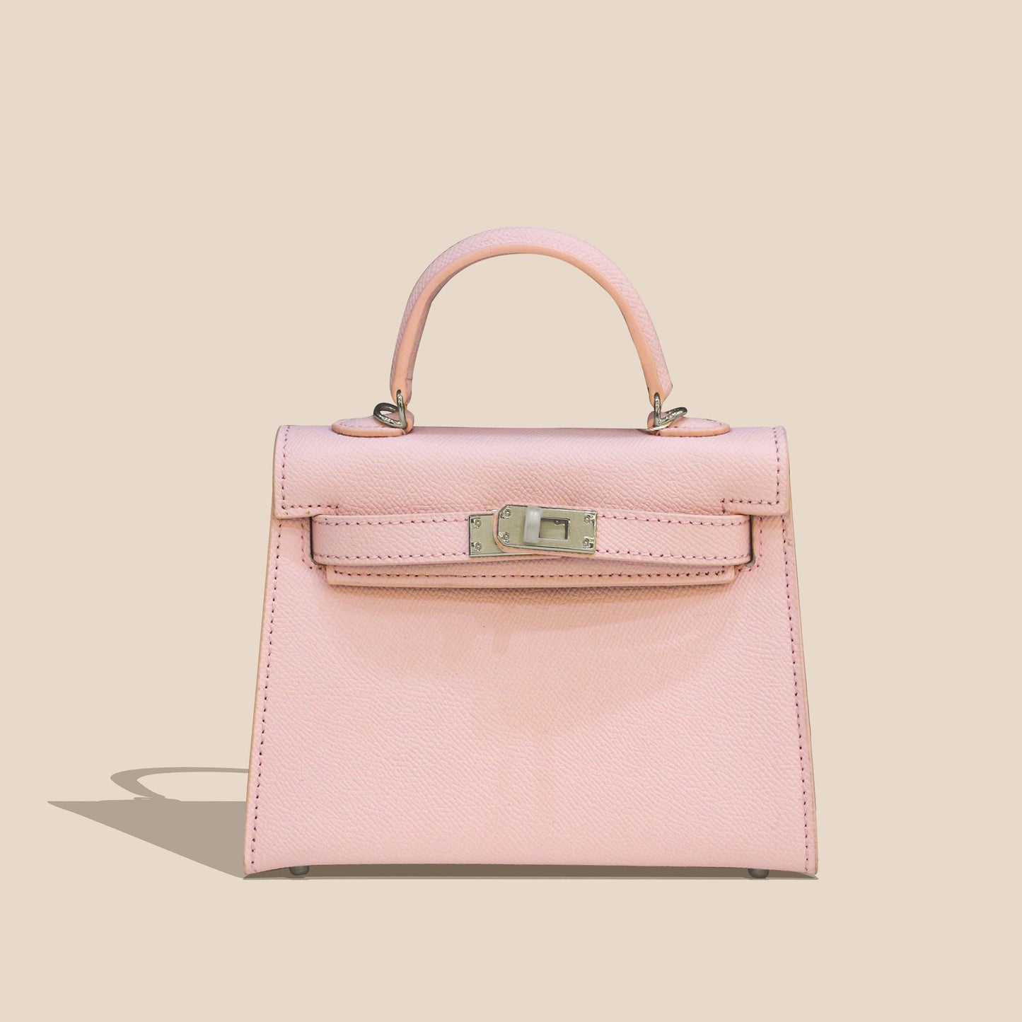 Fashionable cowhide high-end leather Kelly bag palm pattern crossbody handbag small handbag for women