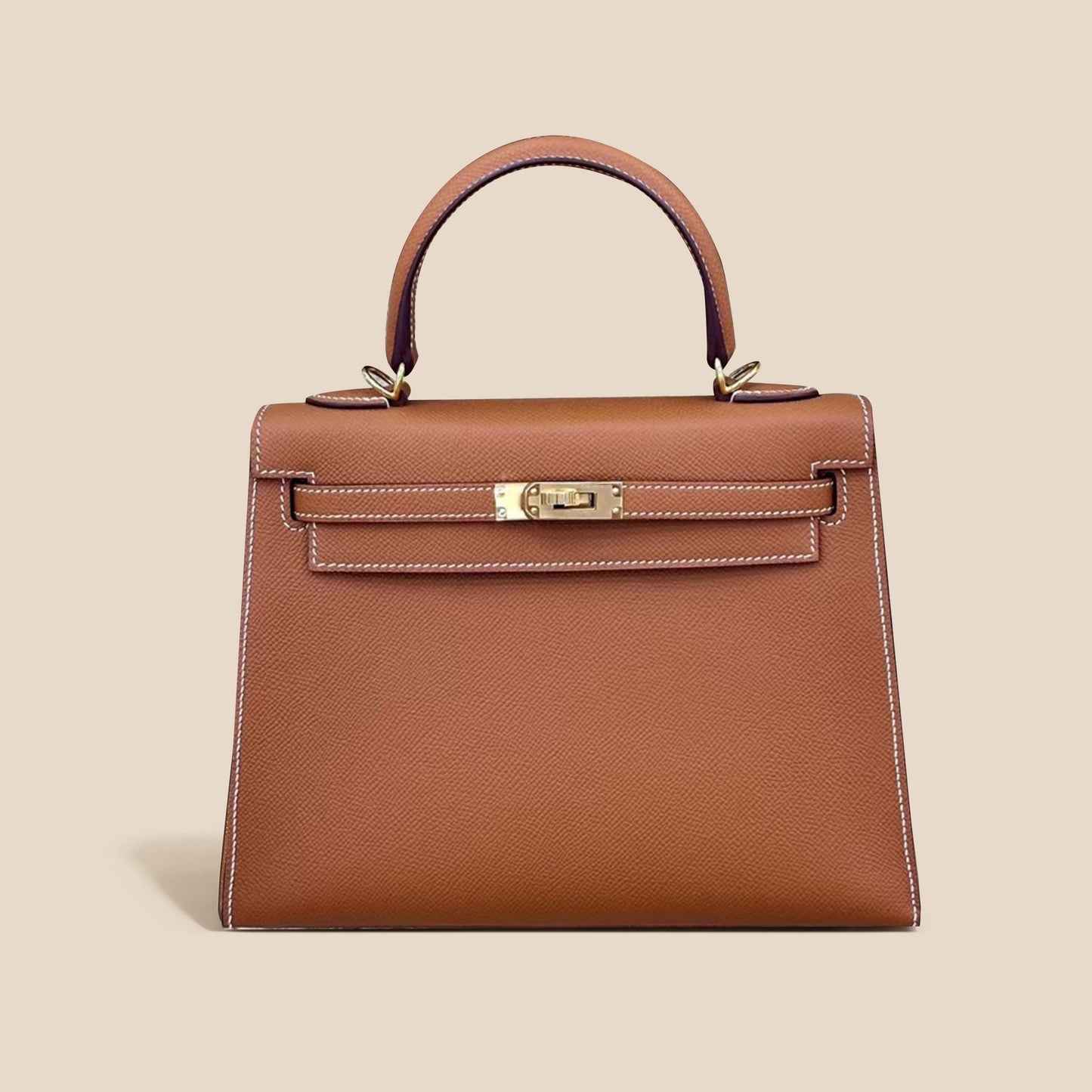 Fashionable cowhide high-end leather Kelly bag palm pattern crossbody handbag small handbag for women