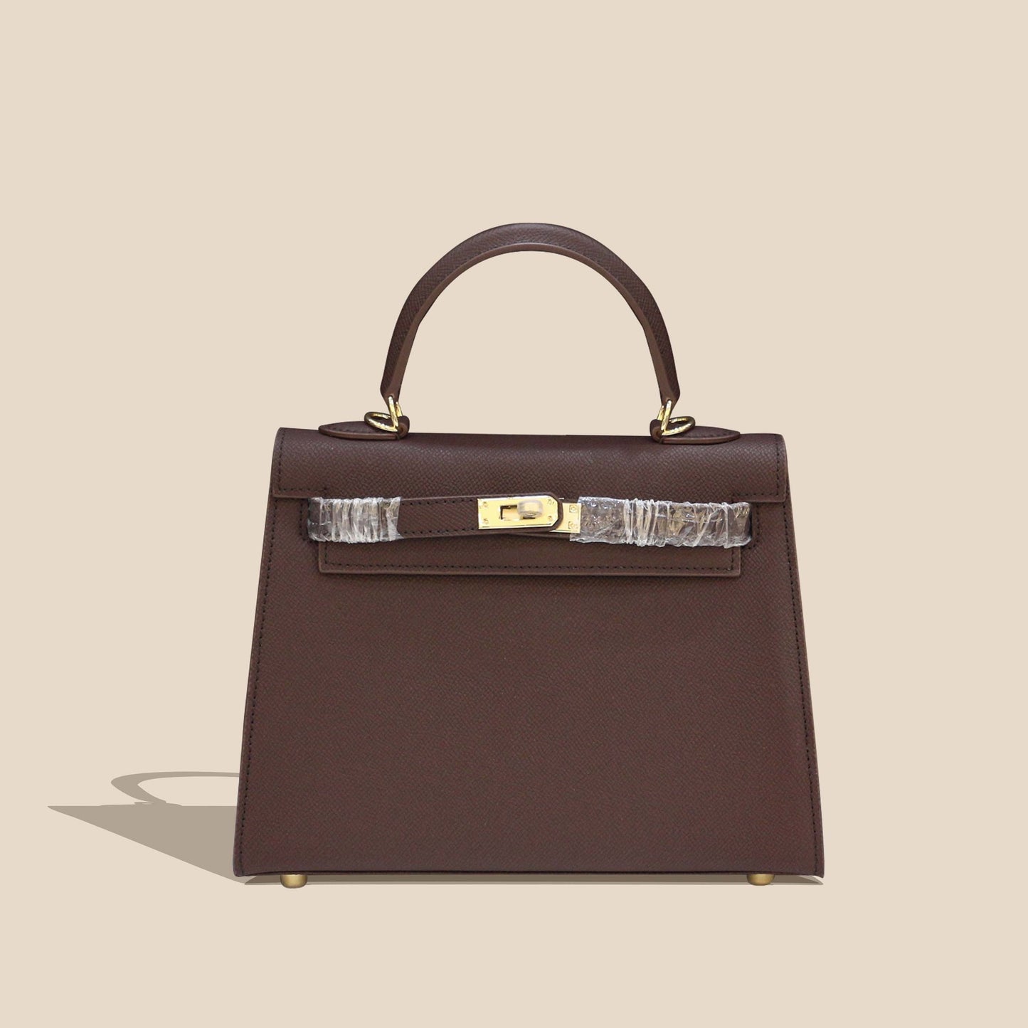 Fashionable cowhide high-end leather Kelly bag palm pattern crossbody handbag small handbag for women