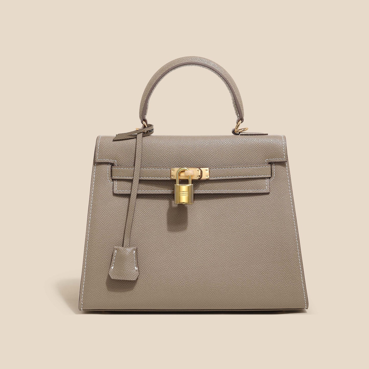 Fashionable cowhide high-end leather Kelly bag palm pattern crossbody handbag small handbag for women