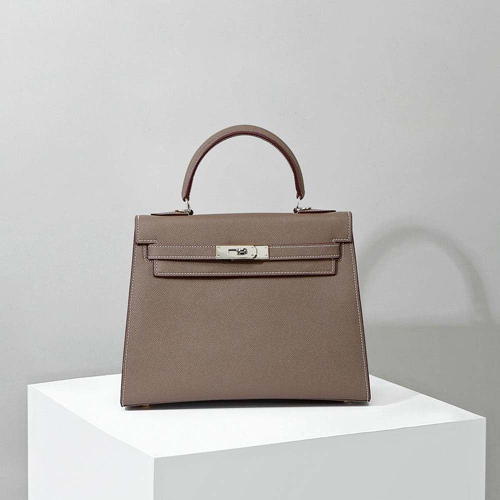 Fashionable cowhide high-end leather Kelly bag palm pattern crossbody handbag small handbag for women